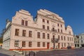 Historic town hall on the central market square of Gustrow