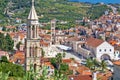 Historic town of Hvar stone architecture Royalty Free Stock Photo