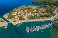 Historic town of Osor between islands Cres and Losinj, Croatia