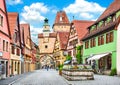 Historic town of Rothenburg ob der Tauber, Bavaria, Germany Royalty Free Stock Photo