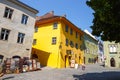 Historic town Sighisoara on July 08, 2015. City in which was born Vlad Tepes, Dracula Royalty Free Stock Photo