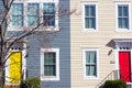 Historic townhouses of Shaw neighborhood in Washington DC, USA. Royalty Free Stock Photo