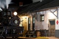 Historic Train Depot + Long Exposure Night View of Antique Shay Steam Locomotives - Cass Railroad - West Virginia