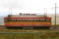 Historic train on mountain railway