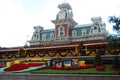 The historic train station at Disney World i