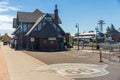 FLAGSTAFF, ARIZONA, USA - SEPTEMBER 1, 2022: Historic train station in Flagstaff. It is located on Route 66 and is Royalty Free Stock Photo