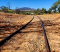 Historic Train Tracks in the Flinders Ranges Royalty Free Stock Photo