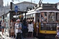 Historic Tram 28 in Lisbon