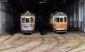 Historic trams in the city of Porto Royalty Free Stock Photo