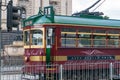 Historic tramway route 35 on streets of Melbourne CBD
