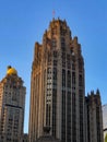 Historic Tribune Tower building in downtown Chicago Royalty Free Stock Photo
