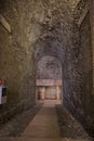 Historic underground corridor in the Colosseum Royalty Free Stock Photo