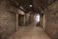 Historic underground corridor in the Colosseum