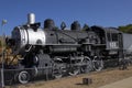 A Historic Union Pacific locomotive in Rawlins, WY Royalty Free Stock Photo