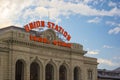 Historic Union Station, municipally owned train station in downtown Denver, Colorado Royalty Free Stock Photo