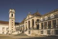 Historic University Building in Coimbra, Portugal in spring