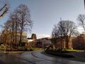 University campus buildings in Manchester Royalty Free Stock Photo