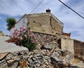 Historic village houses in Magacela, Badajoz - Spain Royalty Free Stock Photo