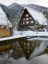 Historic Village of Shirakawa-go in winter