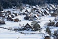 Historic Village of Shirakawa-go in winter