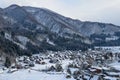 Historic Village of Shirakawa-go in winter