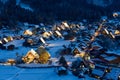 Historic Village of Shirakawa-go in winter