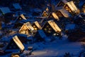 Historic Village of Shirakawa-go in winter