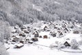 Historic Villages of Shirakawa-go and Gokayama, Japan. Winter in Shirakawa-go, Japan.