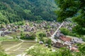 Historic Villages of Shirakawa-go and Gokayama in spring, travel landmark of Japan