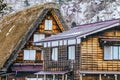 The historic villages of Shirakawa-go in winter , a World Cultural Heritage site in Gifu , Japan