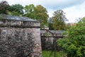 Historic wall and building of the Nuremberg castle, Bavaria, Germany Royalty Free Stock Photo