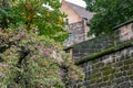 Historic wall and building of the Nuremberg castle, Bavaria, Germany Royalty Free Stock Photo