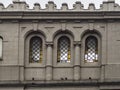 historic wall with windows