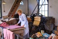 Historic wash room in Zuiderzee Museum