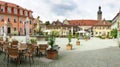 Historic Weikersheim Market Place. Royalty Free Stock Photo