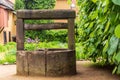 Historic well in rear garden of the house where the famous composer and musician J.S. Bach was born in March 31, 1685