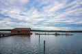 Historic Wharf of Seaside Town of Coupeville on Whidbey I