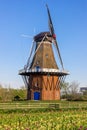 Historic Windmill at Windmill island gardens in Holland, Michigan Royalty Free Stock Photo