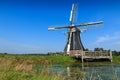 Historic windmill in landscape The Netherlands