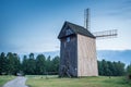 Historic windmill in the museum in Tokarni near Kielce