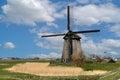 Historic windmill in Schermer, Netherlands Royalty Free Stock Photo