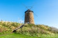 Historic windmill in St Monans fishing village in the East Neuk of Fife in Scotland