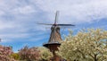 Historic Windmill in Windmill island gardens in Holland, Michigan Royalty Free Stock Photo