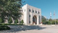 Historic Winter Garden City Hall in Florida. A white three story building made of stone Royalty Free Stock Photo