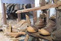 Historic wooden clogs Royalty Free Stock Photo