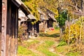 Historic wooden cottages street Ilica