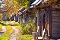 Historic wooden cottages street Ilica