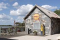 Historic wooden gas station at Sumpter Landing Florida USA