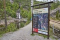 Historic wooden raft channel or timber slide of Tommerrenna