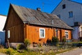 Historic wooden town house at Bednarska street in old town quarter of Sedziszow Malopolski town of Podkarpacie region in Poland